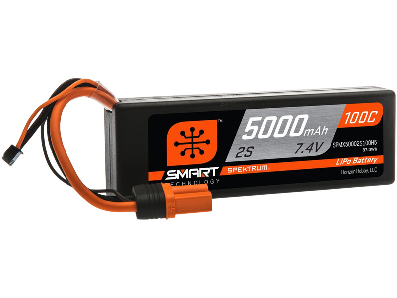 Spektrum Smart LiPo 7.4V 5000mAh 100C HC IC5