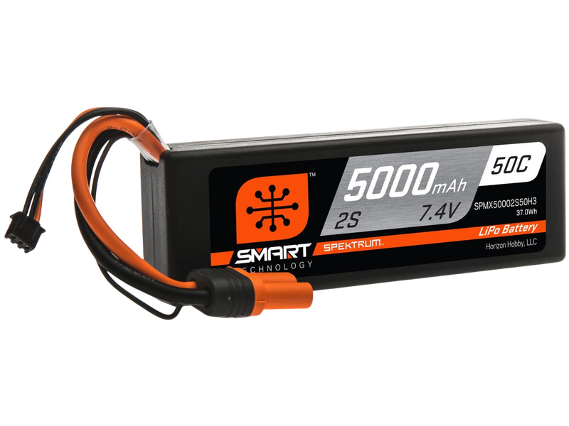 Spektrum Smart LiPo 7.4V 5000mAh 50C HC IC3 | pkmodelar.cz