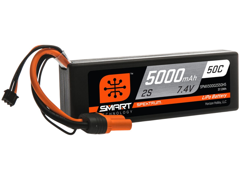 Spektrum Smart LiPo 7.4V 5000mAh 50C HC IC5