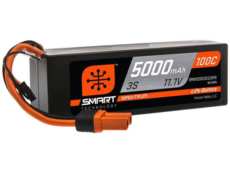 Spektrum Smart LiPo 11.1V 5000mAh 100C HC IC5 | pkmodelar.cz