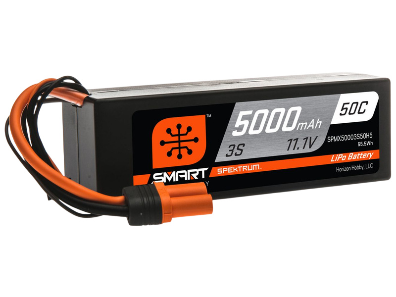 Spektrum Smart LiPo 11.1V 5000mAh 50C HC IC5