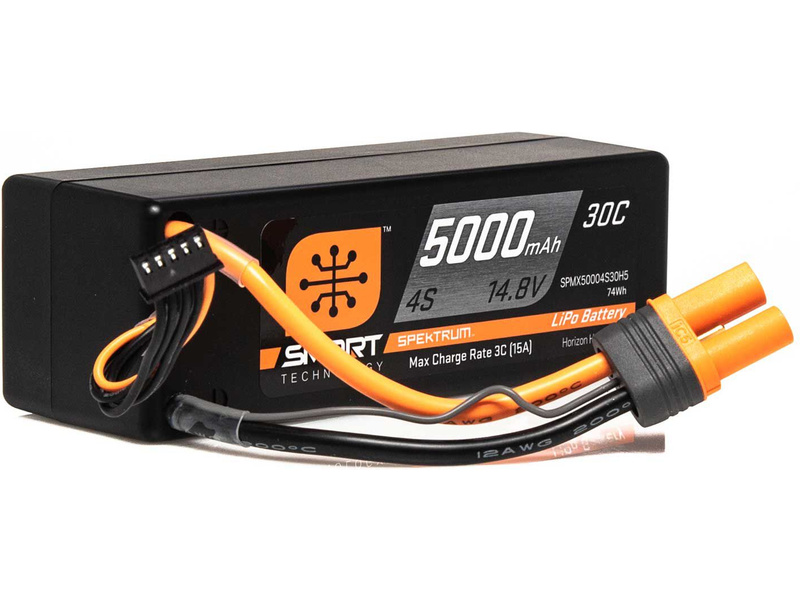 Spektrum Smart LiPo 14.8V 5000mAh 30C HC IC5 | pkmodelar.cz