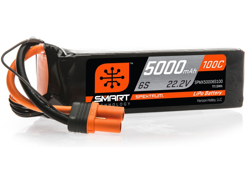 Spektrum Smart LiPo 22.2V 5000mAh 100C IC5 | pkmodelar.cz