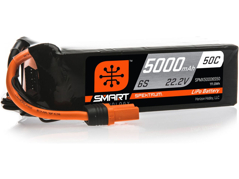 Spektrum Smart LiPo 22.2V 5000mAh 50C IC5 | pkmodelar.cz