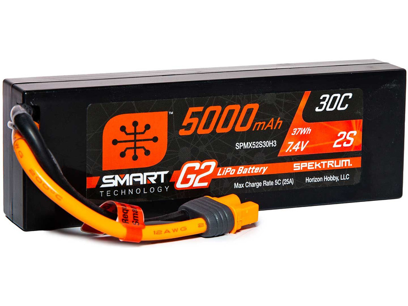 Spektrum Smart G2 LiPo 7.4V 5000mAh 30C HC IC3