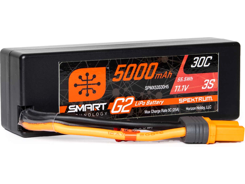 Spektrum Smart G2 LiPo 11.1V 5000mAh 30C HC IC5 | pkmodelar.cz