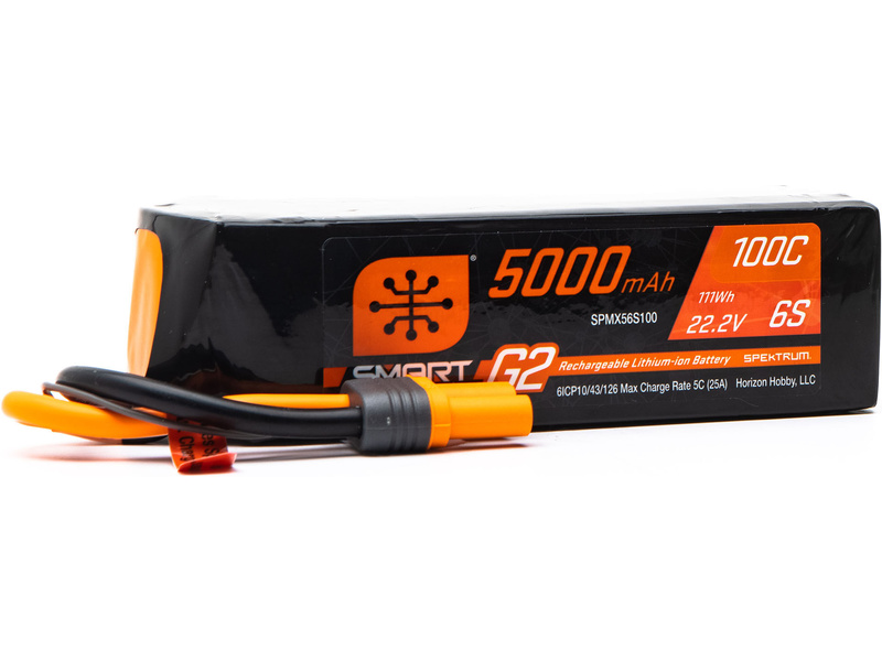 Spektrum Smart G2 LiPo 22.2V 5000mAh 100C IC5