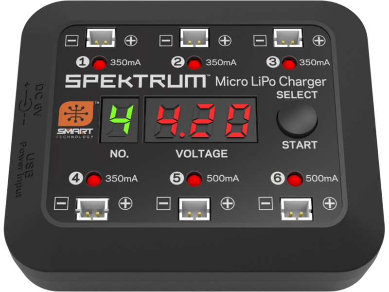 Spektrum Smart nabíječ Micro 6-port DC/USB