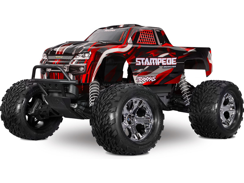 Traxxas Stampede 1:10 BL-2s RTR červený