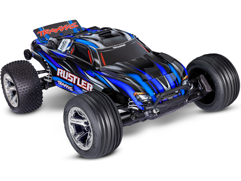 Traxxas Rustler 1:10 BL-2s RTR modrý