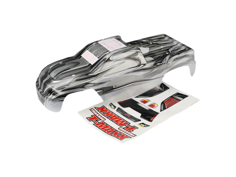 Traxxas karosérie ProGraphix stříbrná: T-Maxx 3.3 | pkmodelar.cz
