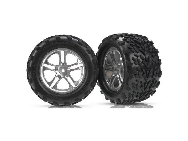 Traxxas kolo 3.8", disk Split-Spoke H14 matný, pneu Talon (pár)