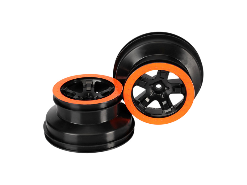 Traxxas disk 2.2/3.0" SCT černý-oranžový (2)