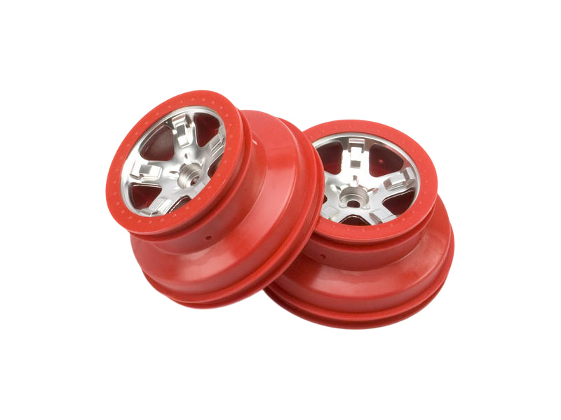 Traxxas disk 2.2/3.0" SCT saténový-červený (2) (2WD přední)