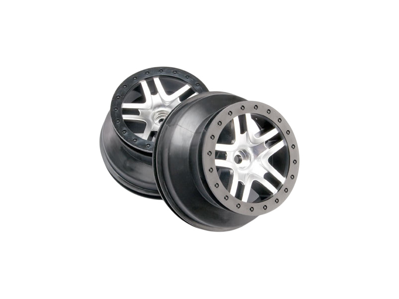 Traxxas disk 2.2/3.0" SCT Split-Spoke saténový-černý (2) (2WD přední)