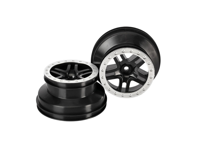 Traxxas disk 2.2/3.0" SCT Split-Spoke černý-saténový (2) (2WD přední)