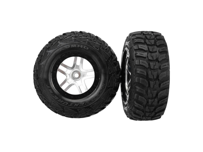 Traxxas kolo 2.2/3.0", disk SCT Split-Spoke saténový-černý, pneu Kumho S1 (2)