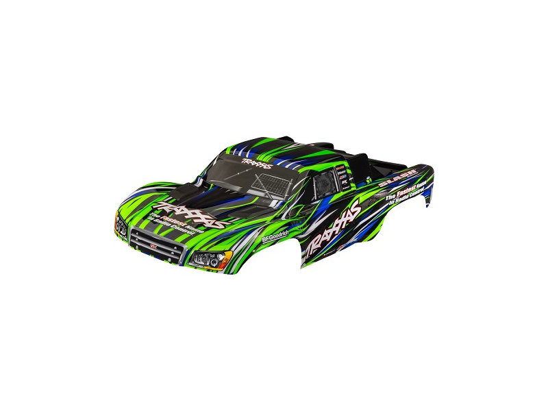 Traxxas karosérie Slash 1:10 zelená bezsponková | pkmodelar.cz