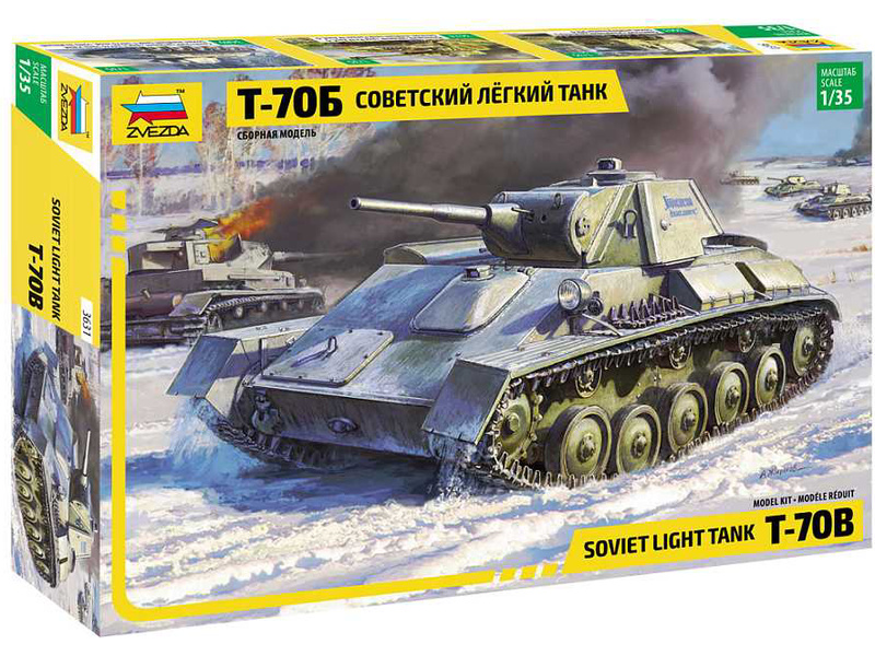 Zvezda 3631 - Soviet tank T-70 (1:35)