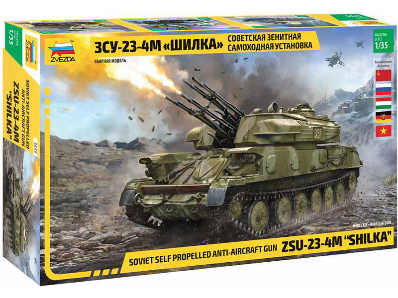 Plastikový model tanku Zvezda 3635 ZSU-23-4M Shilka (1:35)