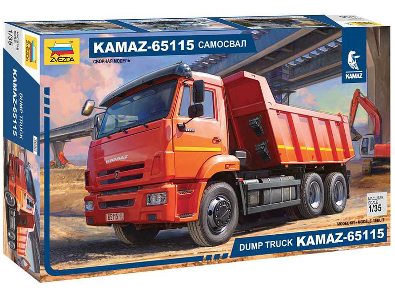 Zvezda 3650 - Kamaz 65115 dump truck (1:35)
