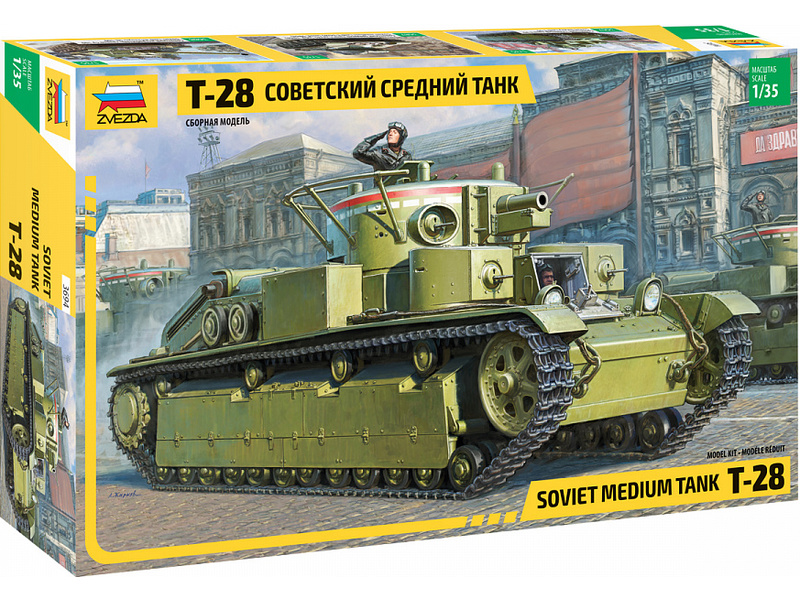 Plastikový model tanku Zvezda 3694 T-28 (1:35)