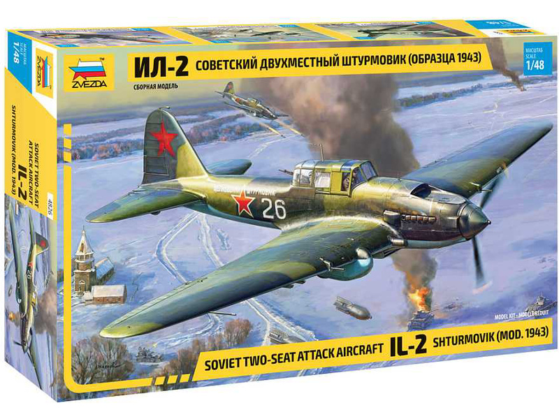Zvezda 4826 Iljušin Il-2 Stormovik mod.1943 (1:48)