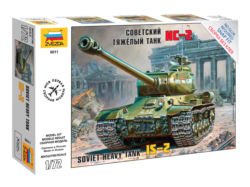 Plastikový model tanku Zvezda 5011 Easy Kit IS-2 (1:72)