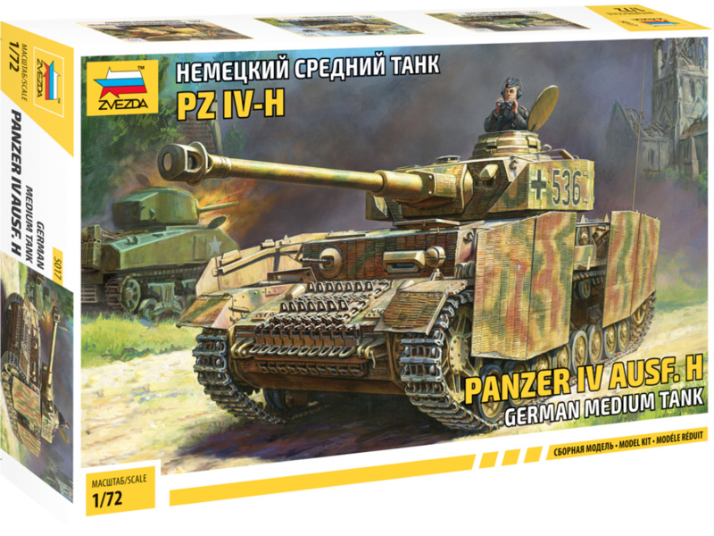 Plastikový model tanku Zvezda 5017 Panzer IV Ausf.H (1:72)