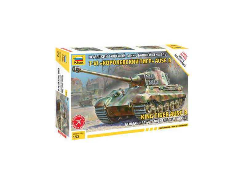 Plastikový model tanku Zvezda 5023 Snap Kit Henschel SdKfz 182 King Tiger (1:72)