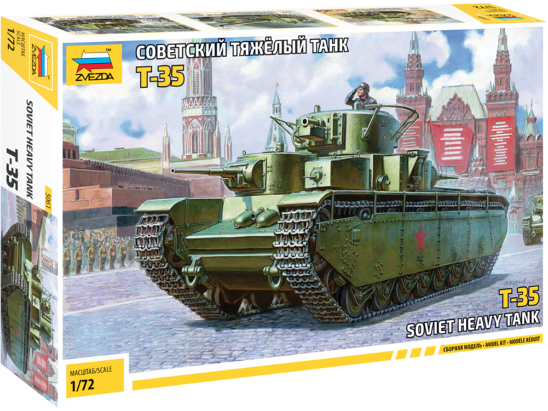 Plastikový model tanku Zvezda 5061 T-35 (1:72)