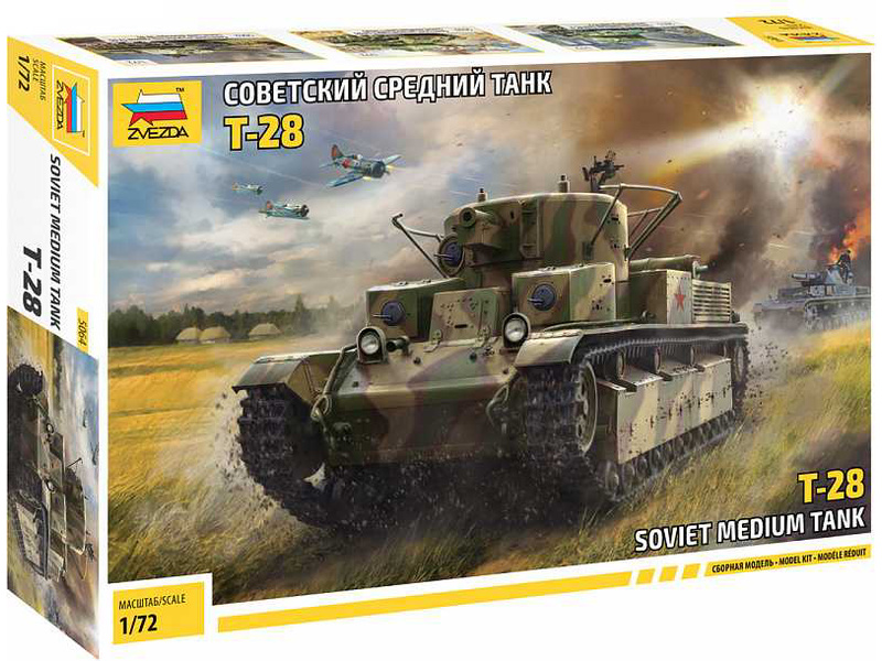 Plastikový model tanku Zvezda 5064 T-28 (1:72)