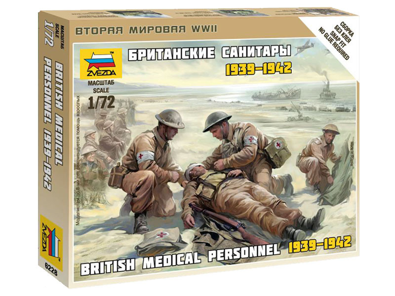 Plastikový model vojáků Zvezda 6228 figurky British Medic Team (1:72)