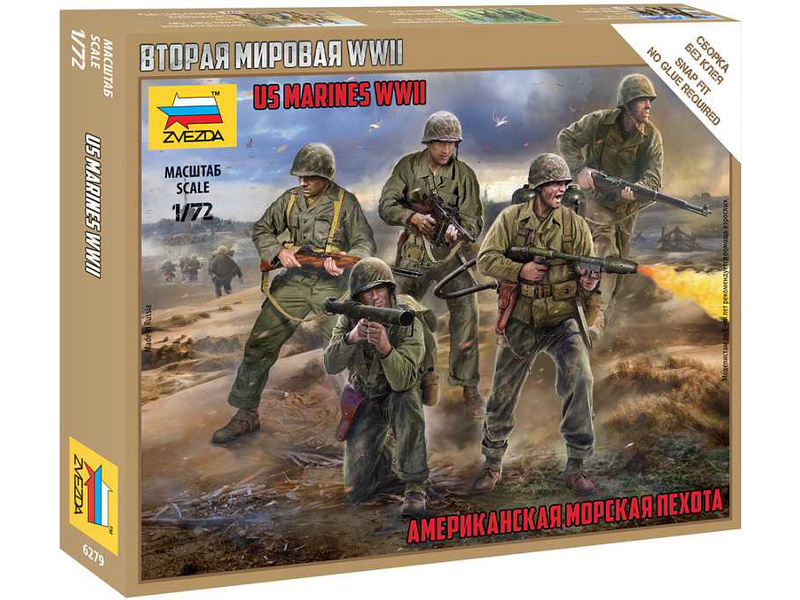 Zvezda figurky - WWII US Marines (1:72) | pkmodelar.cz