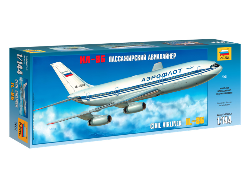 Plastikový model letadla Zvezda 7001 Ilyushin IL-86 (1:144) | pkmodelar.cz