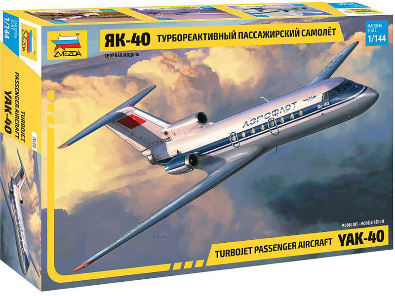 Zvezda Jakovlev Jak-40 Regional Jet (1:144)