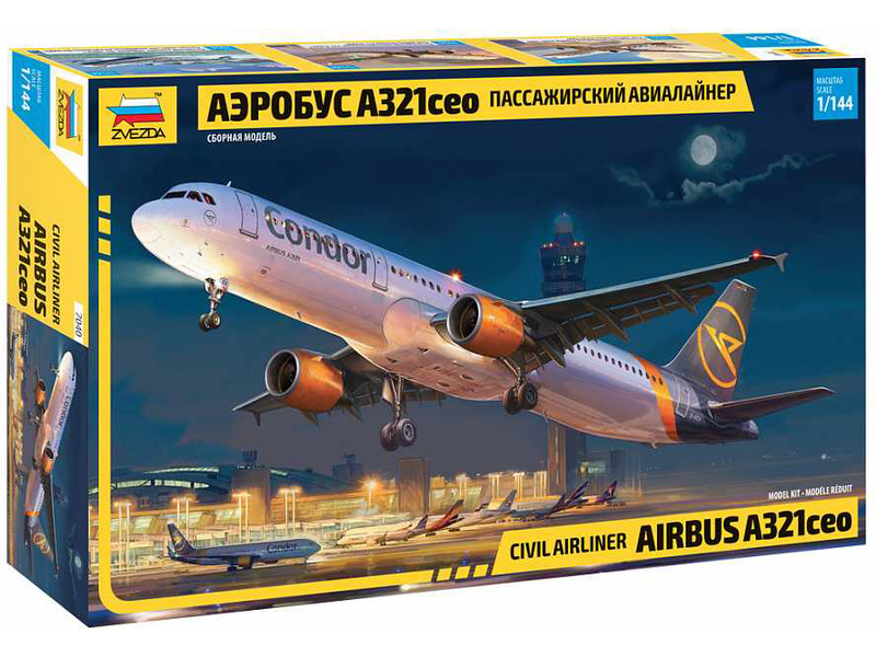 Plastikový model letadla Zvezda 7040 Airbus A321 CEO (1:144) | pkmodelar.cz