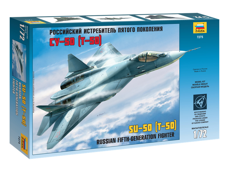 Zvezda 7275 Plastikový model Suchoj Su-50 / T-50 (1:72)