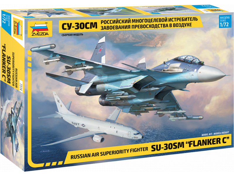 Plastikový model letadla Zvezda 7314 Suchoj SU-30 SM "Flanker C" (1:72) | pkmodelar.cz