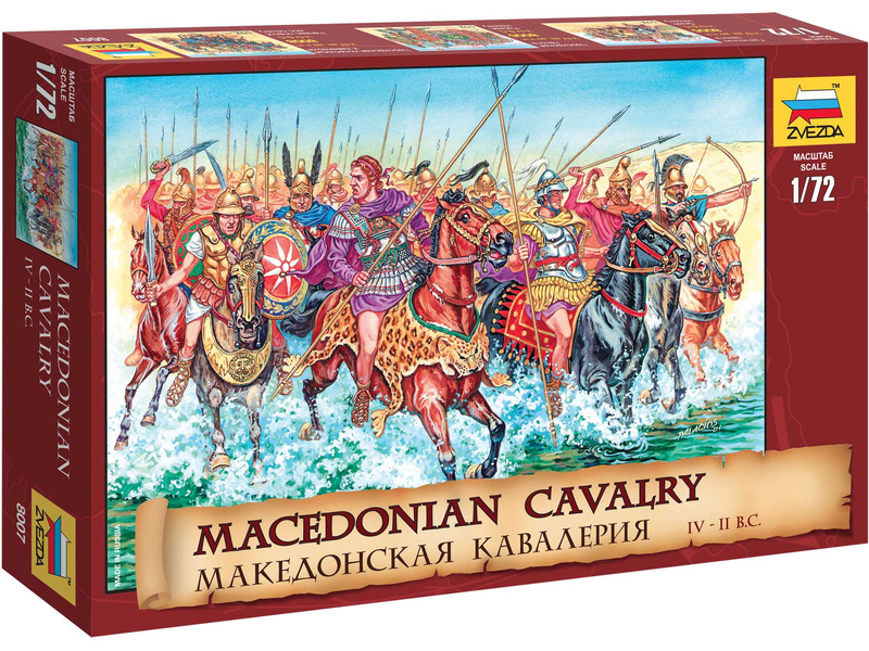 Zvezda figurky - Macedonian Cavalry IV-II B. C. (1:72)