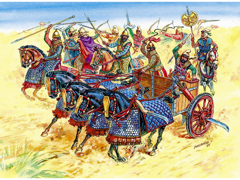 Zvezda figurky Persian Chariot and Cavalry (1:72)